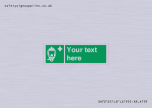 Custom sign safe condition Emergency escape breathing device